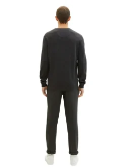 Tom Tailor Pullover & Sweatshirts|Big Boys*Strickpullover mit V-Ausschnitt black grey melange