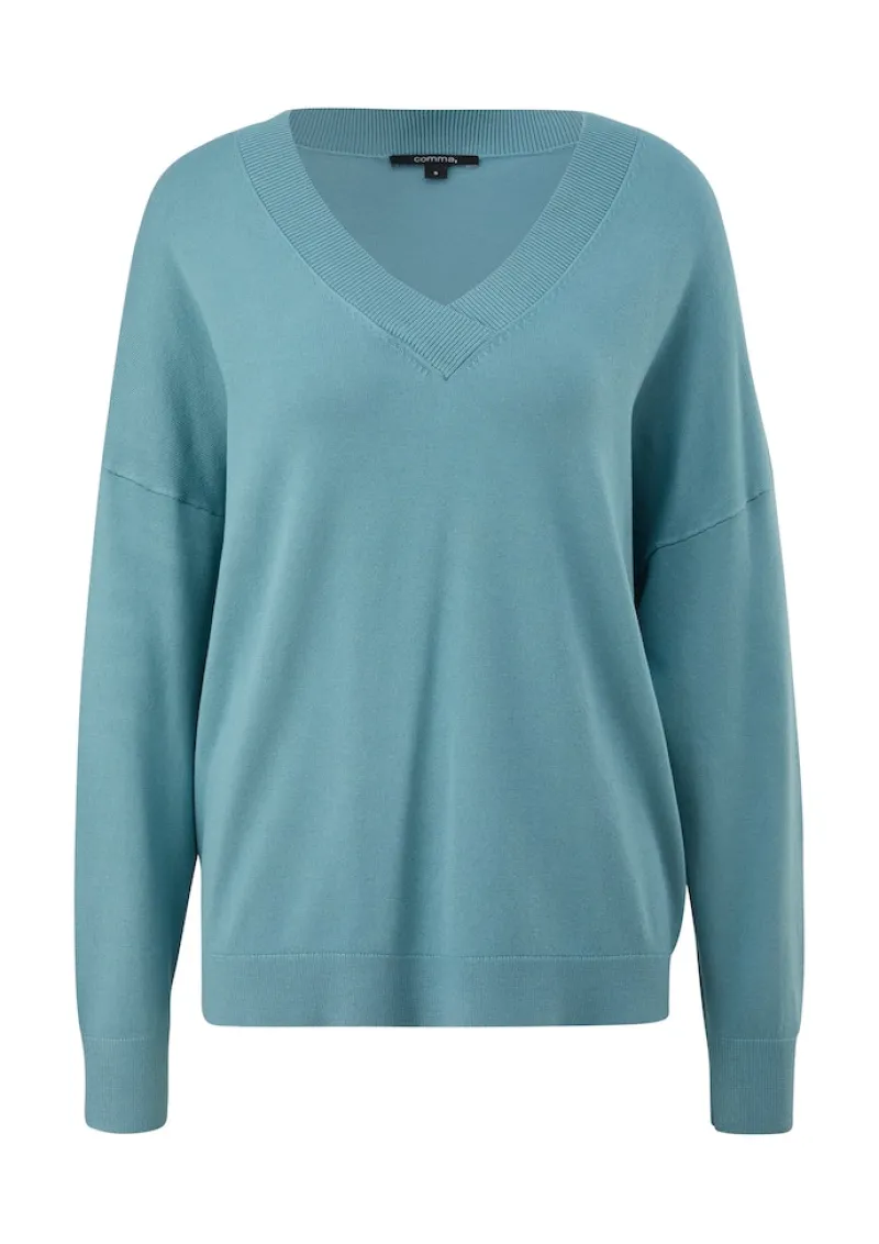 Comma Pullover & Sweatshirts*Strickpullover petrol