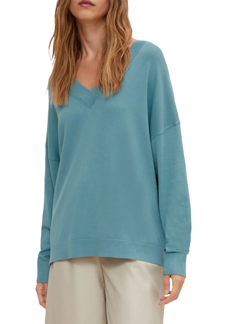 Comma Pullover & Sweatshirts*Strickpullover petrol