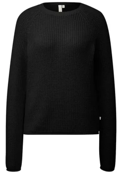 QS Pullover & Sweatshirts*Strickpullover Schwarz