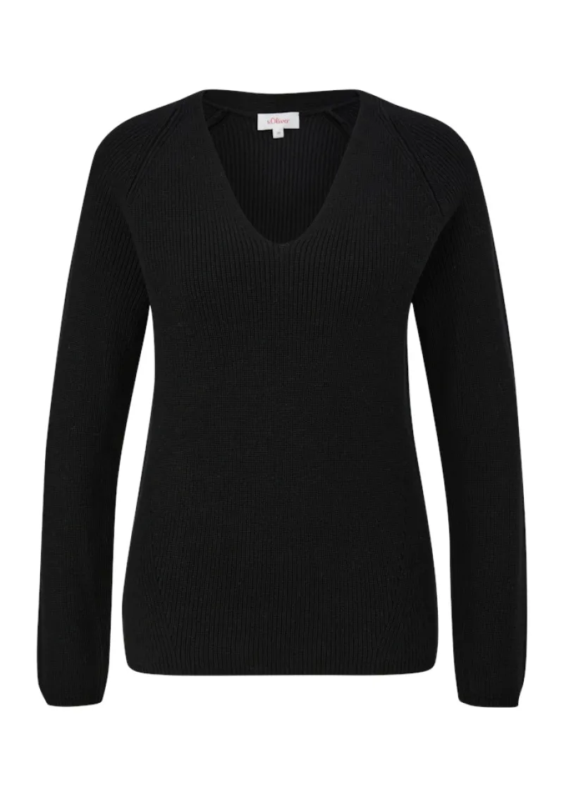 s.Oliver Pullover & Sweatshirts*Strickpullover Schwarz