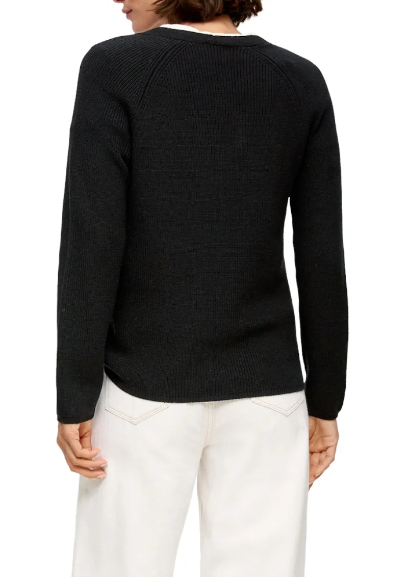 s.Oliver Pullover & Sweatshirts*Strickpullover Schwarz