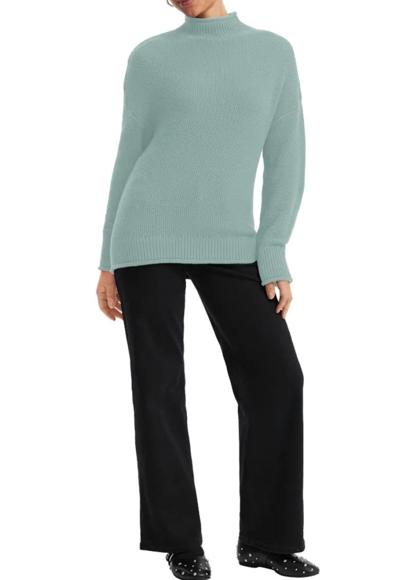 QS Pullover & Sweatshirts*Strickpullover Türkis