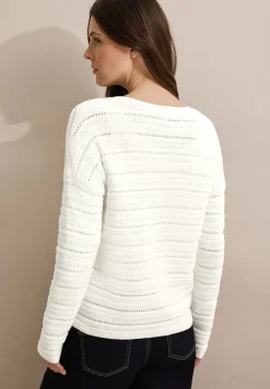 Cecil Pullover & Sweatshirts*Strickpullover vanilla white