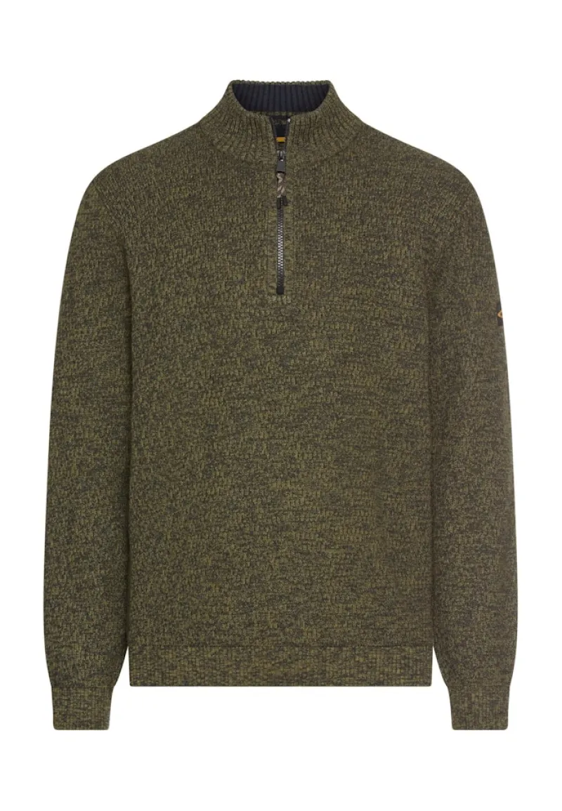 Camel Active Pullover & Sweatshirts|Big Boys*Strick-Troyer mit melierter Struktur forest green