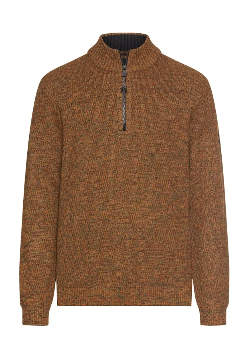 Camel Active Pullover & Sweatshirts|Big Boys*Strick-Troyer mit melierter Struktur cinnamon
