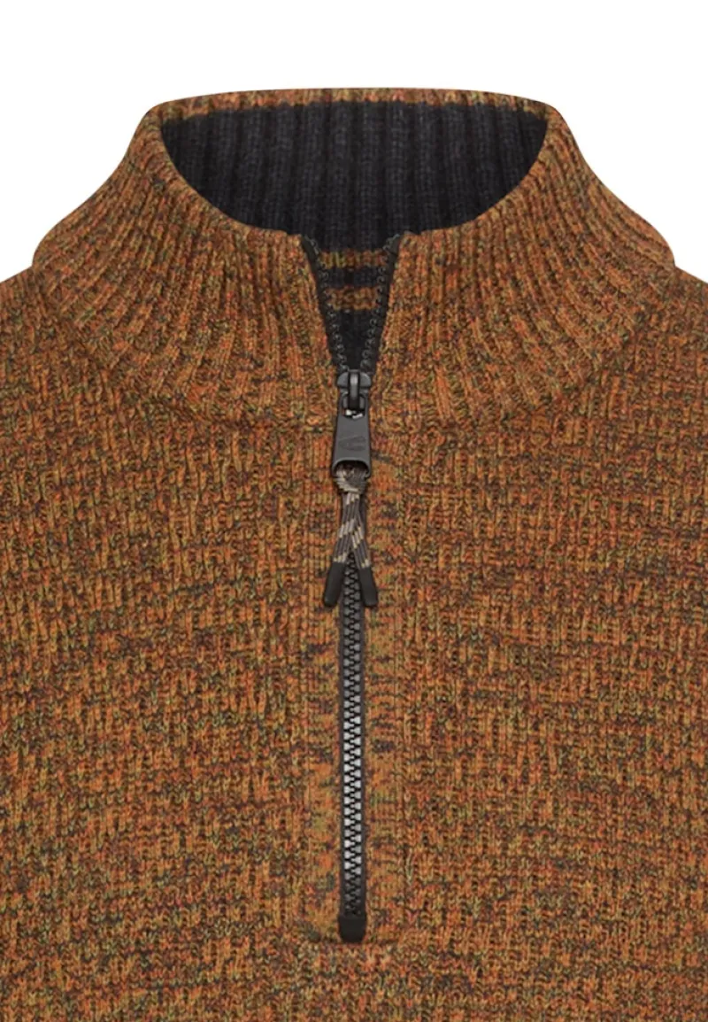Camel Active Pullover & Sweatshirts|Big Boys*Strick-Troyer mit melierter Struktur cinnamon
