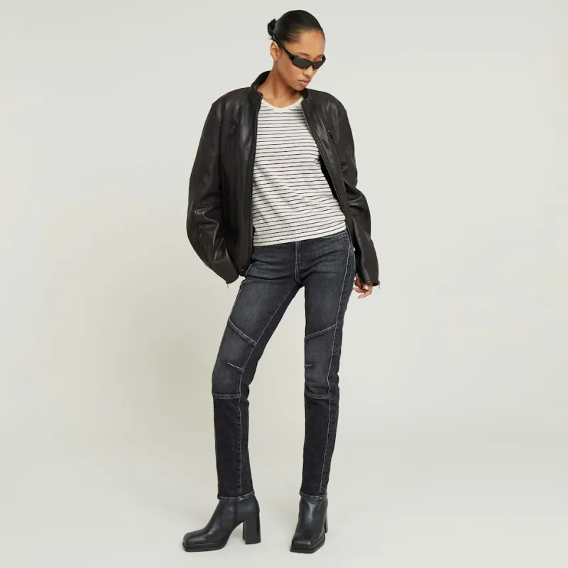 G-star Raw Shirts*Stripe eyben slim v t 2.0 wmn osaka blue highlight stripe