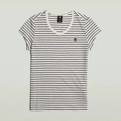 G-star Raw Shirts*Stripe eyben slim v t 2.0 wmn osaka blue highlight stripe