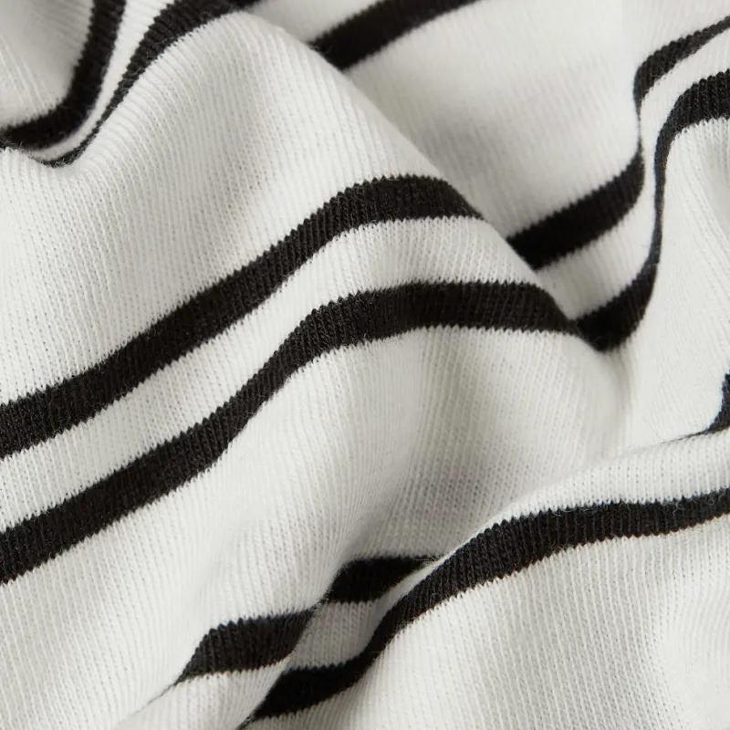 G-star Raw Shirts*Stripe eyben slim v t 2.0 wmn milk-dk black double stripe