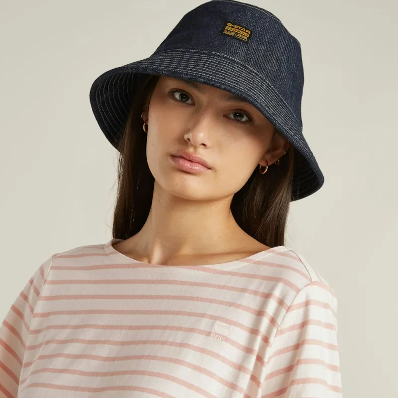 G-star Raw Shirts*Striped knot r t wmn lt chalk-liquid pink stripe