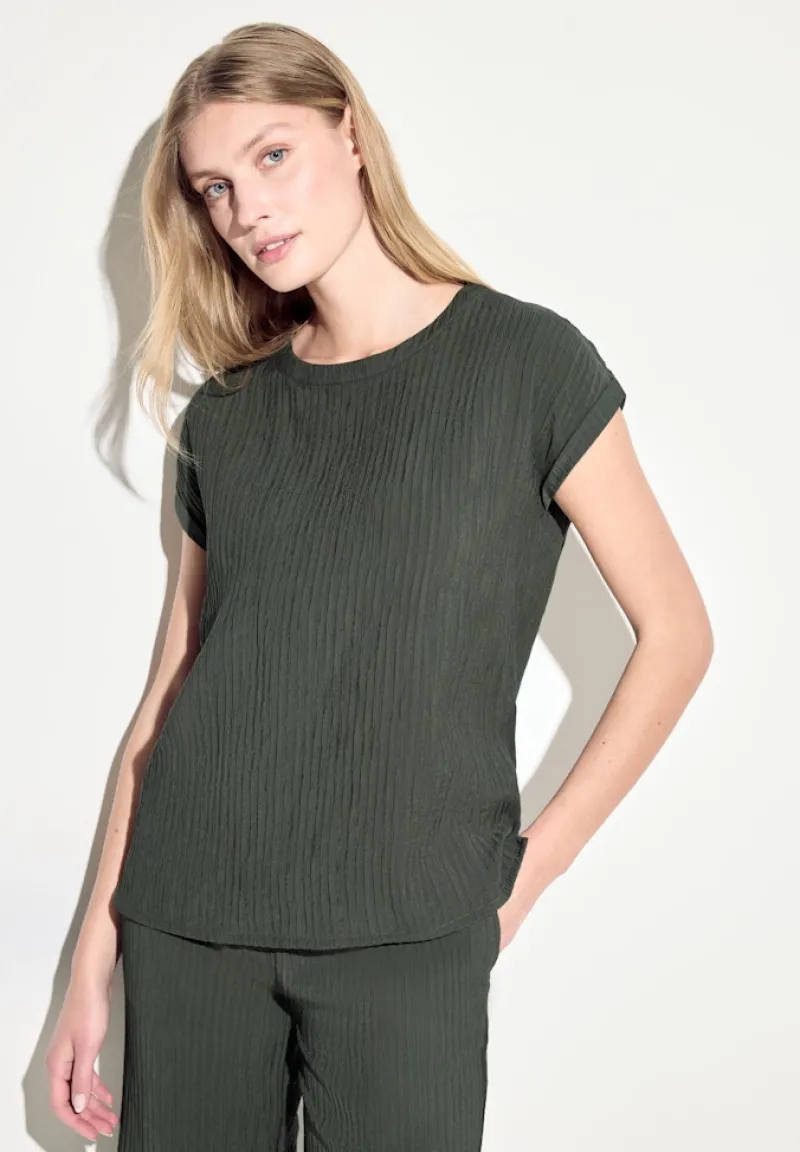 Cecil Blusen*Struktur Blusenshirt cool khaki