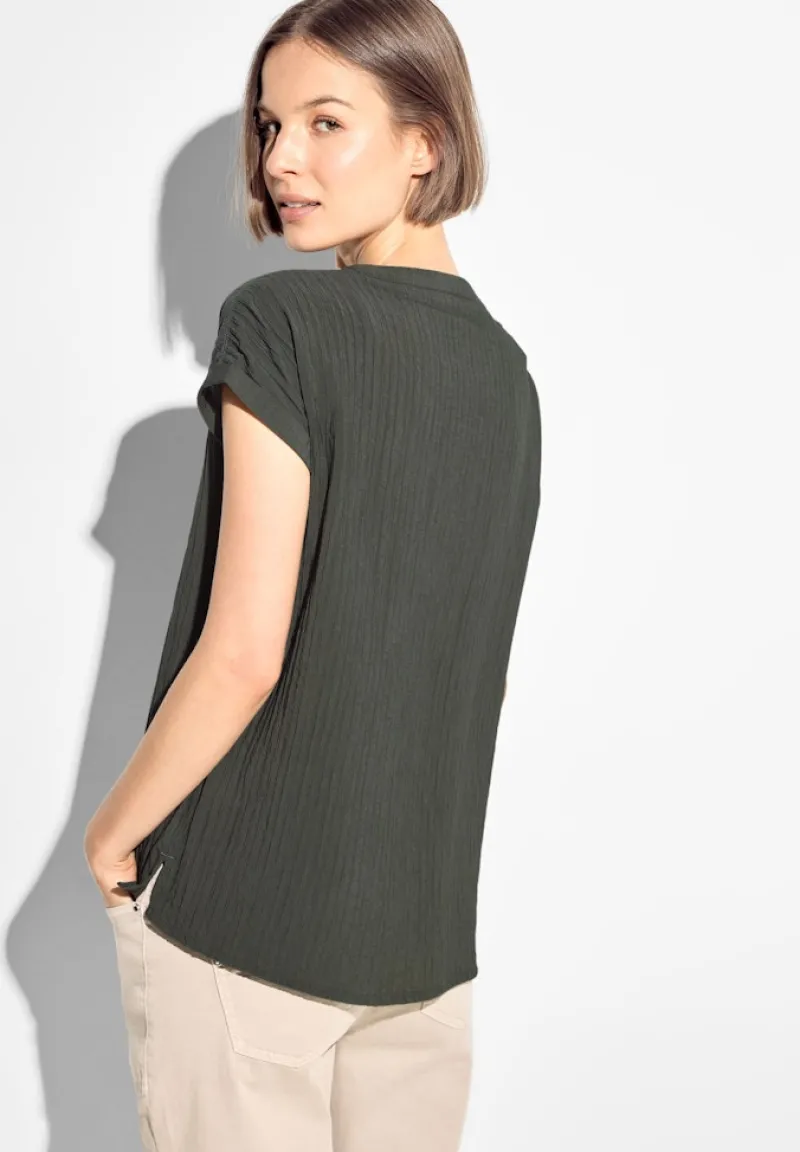 Cecil Blusen*Struktur Blusenshirt cool khaki