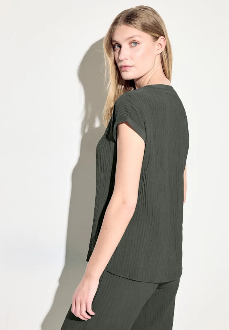 Cecil Blusen*Struktur Blusenshirt cool khaki