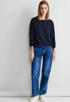 Street One Shirts*Struktur Mix Shirt deep blue