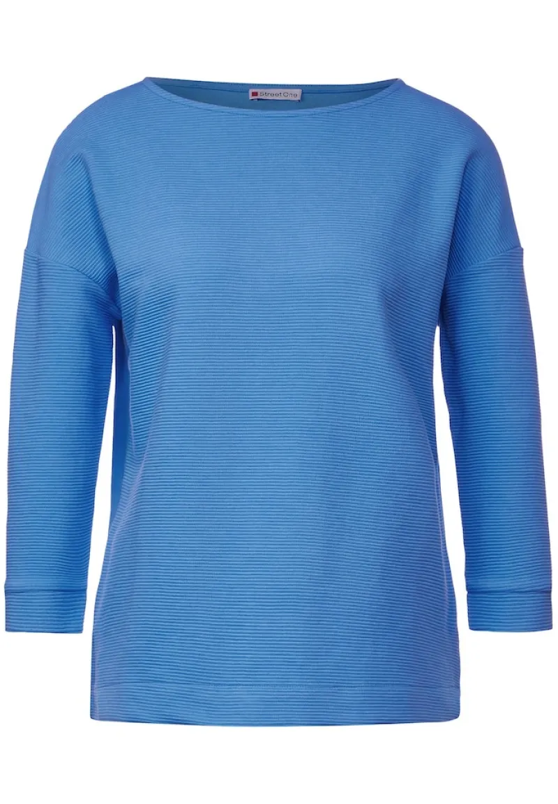 Street One Shirts*Struktur Mix Shirt light spring blue