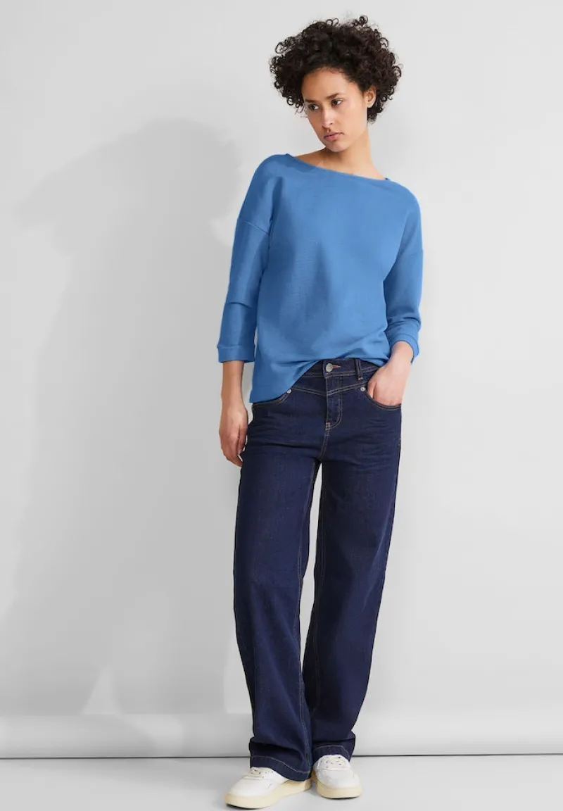 Street One Shirts*Struktur Mix Shirt light spring blue