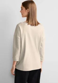 Street One Shirts*Struktur Mix Shirt lucid white