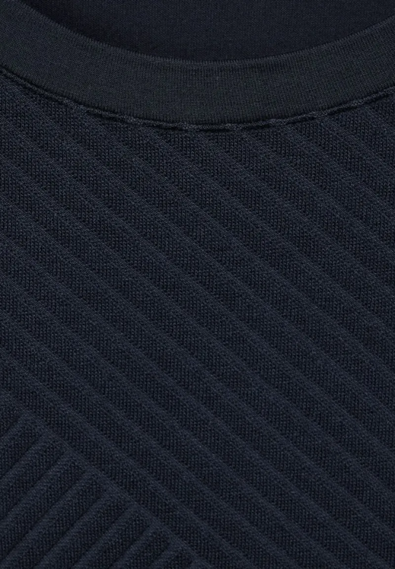 Cecil Shirts*Struktur Mix Shirt universal blue