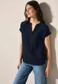 Cecil Blusen*Strukturbluse universal blue