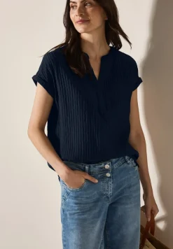 Cecil Blusen*Strukturbluse universal blue