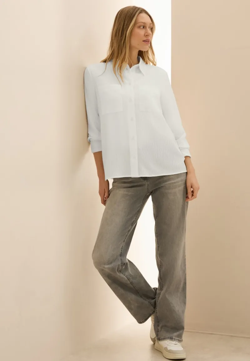 Cecil Blusen*Strukturbluse vanilla white