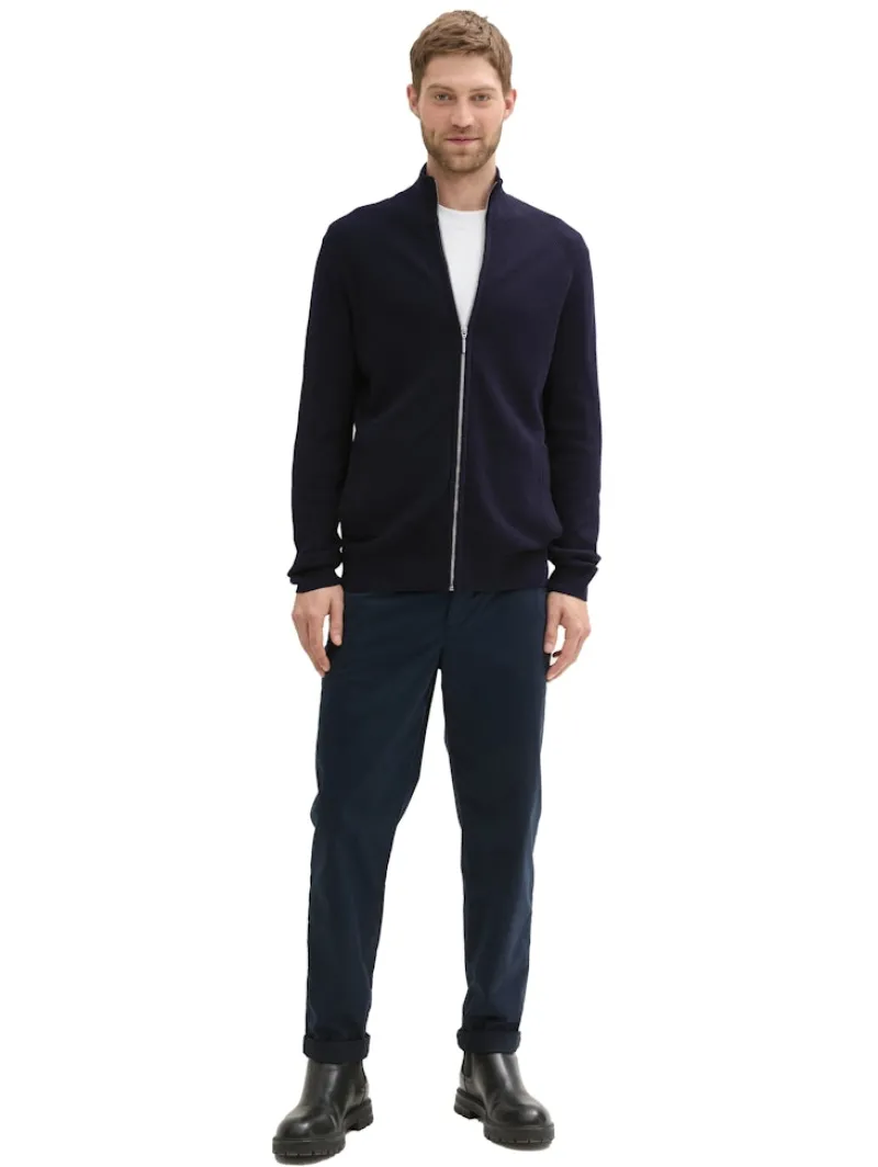 Tom Tailor Pullover & Sweatshirts|Big Boys*Strukturierte Strickjacke knitted navy melange