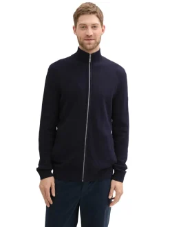 Tom Tailor Pullover & Sweatshirts|Big Boys*Strukturierte Strickjacke knitted navy melange