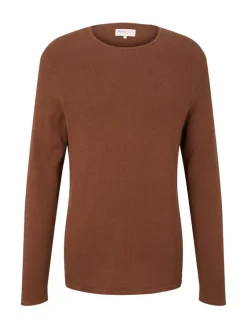 Tom Tailor Denim Pullover & Sweatshirts*Strukturierter Pullover light wood brown