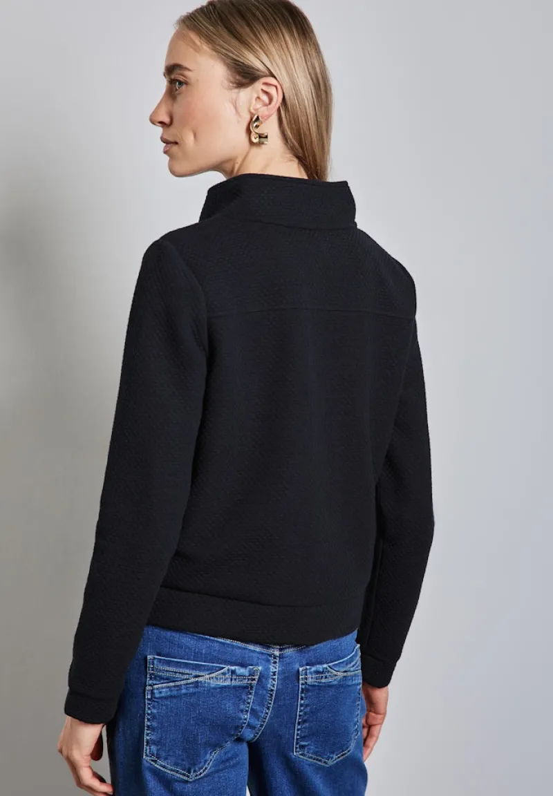 Street One Pullover & Sweatshirts*Strukturjacke deep tint blue