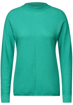 Cecil Pullover & Sweatshirts*Strukturmix Dolman Pullover aventurine green