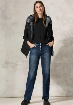 Cecil Pullover & Sweatshirts*Strukturmix Dolman Pullover Black