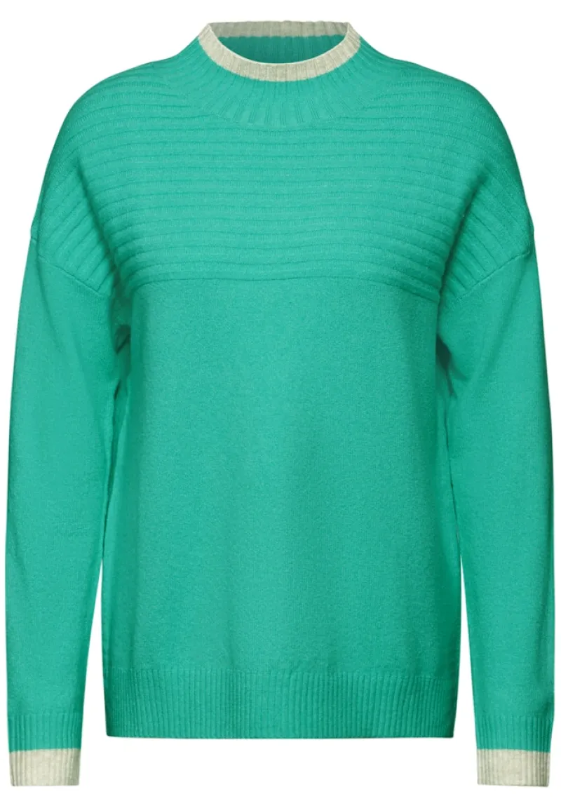 Cecil Pullover & Sweatshirts*Strukturmix Pullover aventurine green