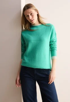 Cecil Pullover & Sweatshirts*Strukturmix Pullover aventurine green