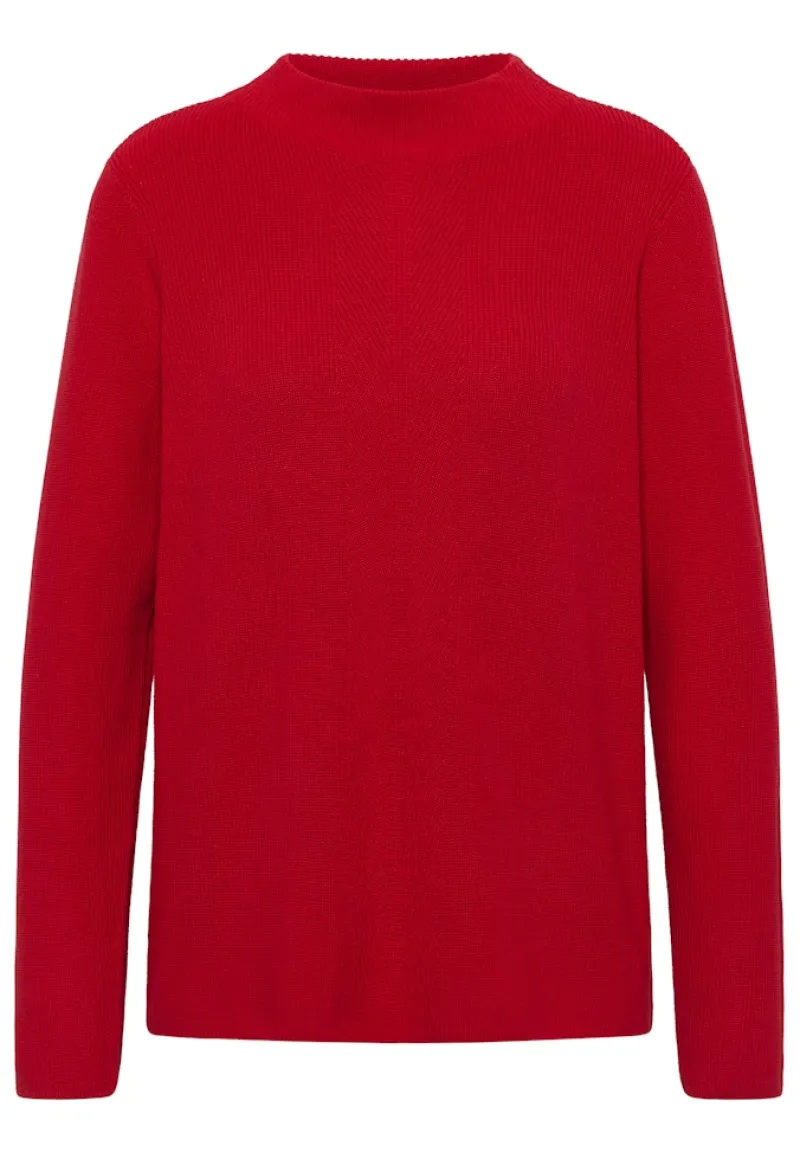 Cecil Pullover & Sweatshirts*Strukturmix Pullover Fiery Red