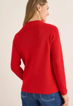 Cecil Pullover & Sweatshirts*Strukturmix Pullover Fiery Red