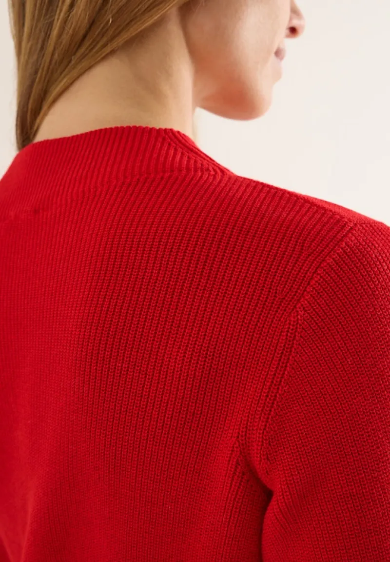 Cecil Pullover & Sweatshirts*Strukturmix Pullover Fiery Red