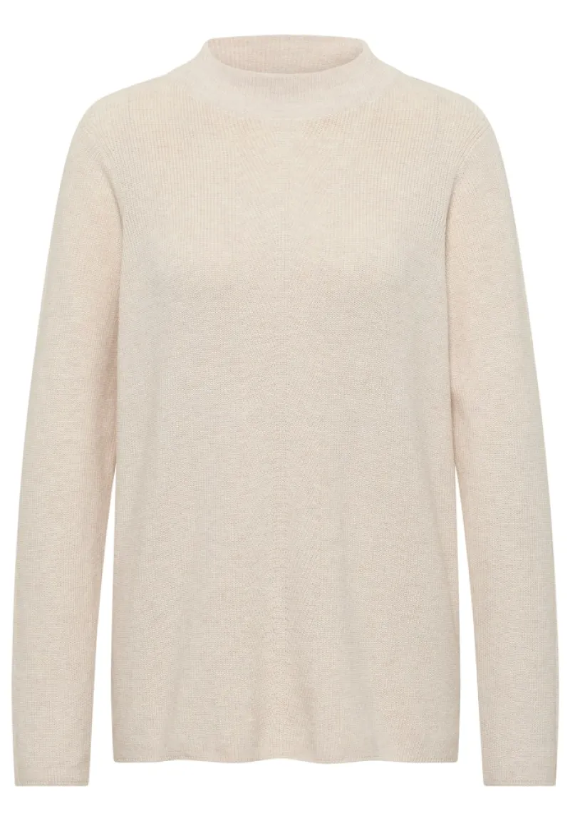 Cecil Pullover & Sweatshirts*Strukturmix Pullover oat milk beige melange