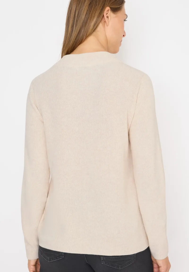 Cecil Pullover & Sweatshirts*Strukturmix Pullover oat milk beige melange