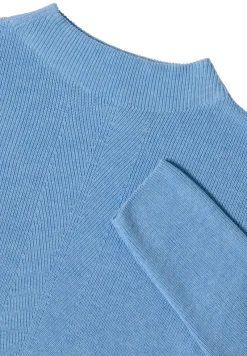 Cecil Pullover & Sweatshirts*Strukturmix Pullover sporty light blue melange