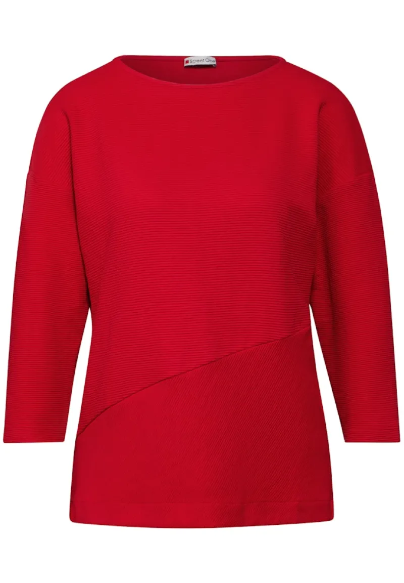 Street One Shirts*Strukturmix Shirt autumn red