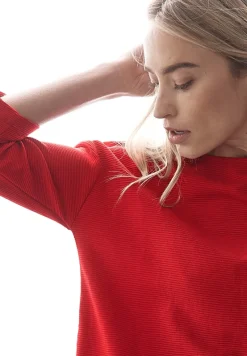 Street One Shirts*Strukturmix Shirt autumn red