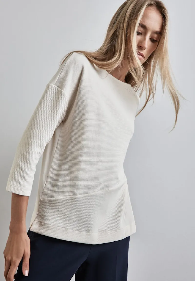 Street One Shirts*Strukturmix Shirt lucid white