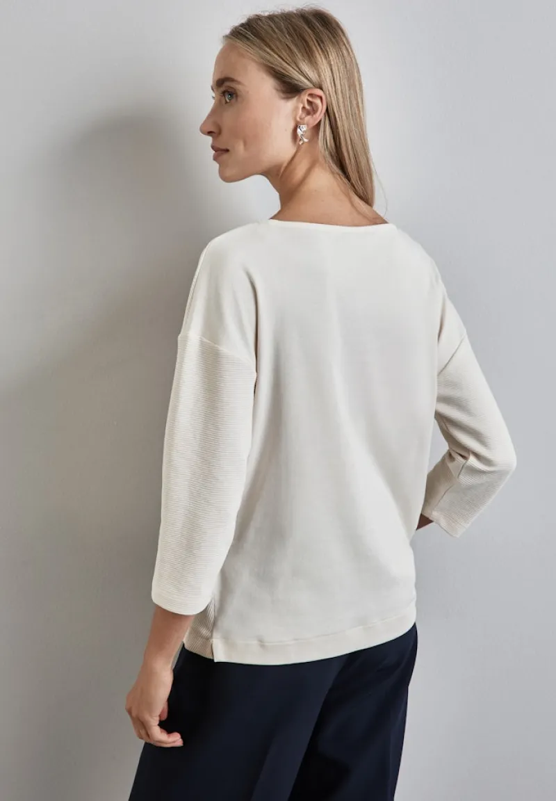 Street One Shirts*Strukturmix Shirt lucid white