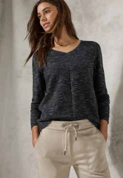 Cecil Pullover & Sweatshirts*Strukturmix-Pullover heather deep charcoal grey mel