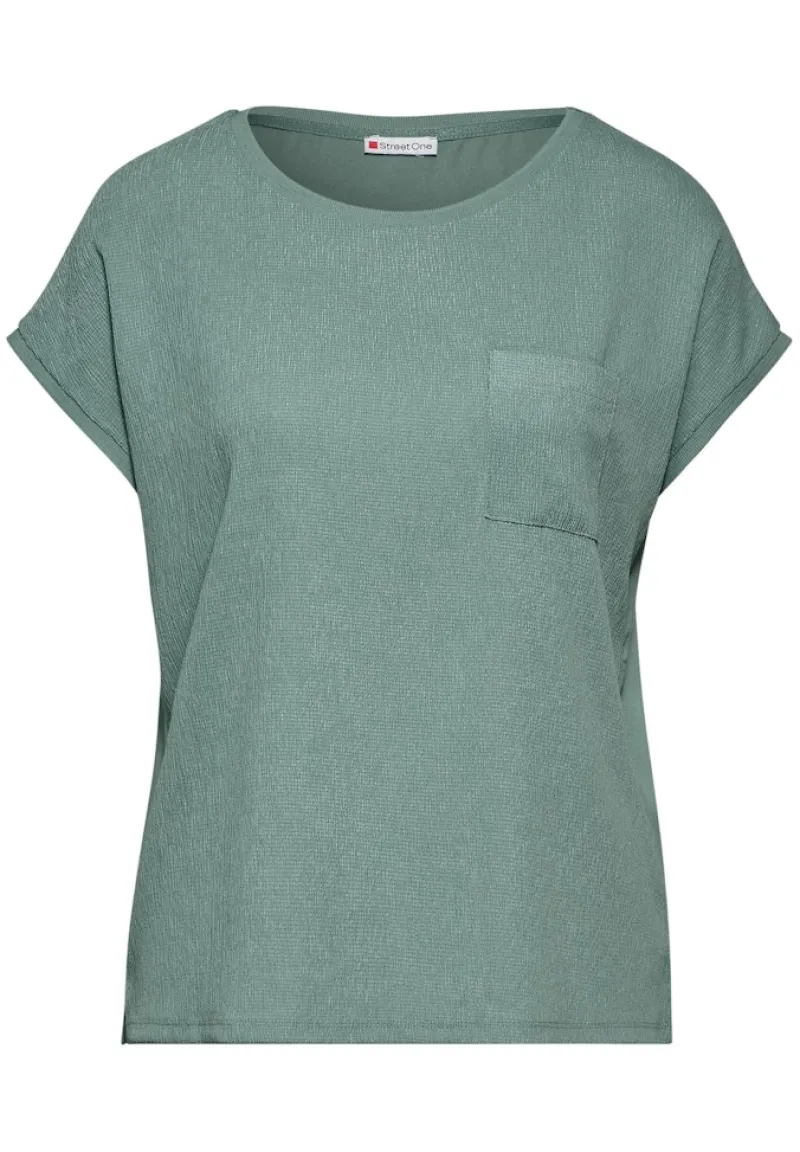 Street One Shirts*Strukturmix-Shirt seafoam green