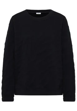 Cecil Pullover & Sweatshirts*Strukturmuster Sweatshirt urban dark blue