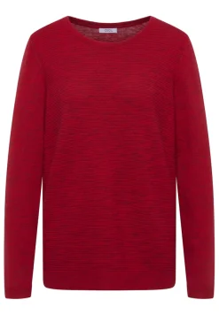 Cecil Pullover & Sweatshirts*Strukturpullover fiery red heather melange