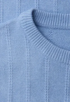 Street One Pullover & Sweatshirts*Strukturpullover frosted blue mel.