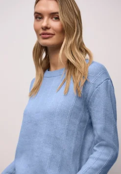 Street One Pullover & Sweatshirts*Strukturpullover frosted blue mel.